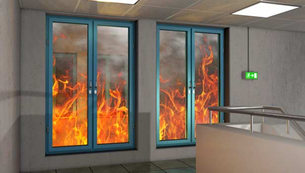 در و پنجره یو پی وی سی و مقاومت آن در هنگام آتش سوزی